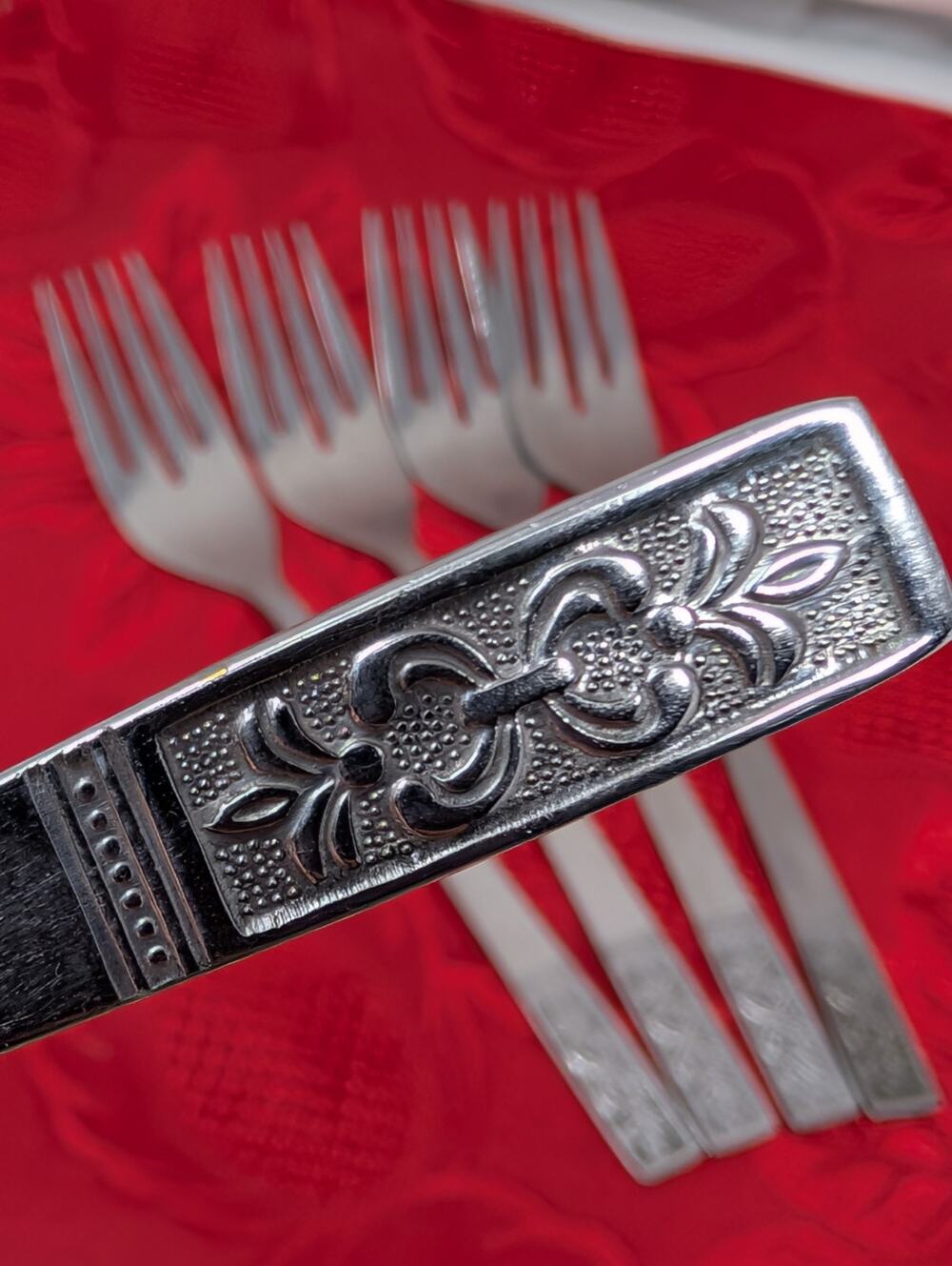 5X DF Interpur Customcraft Japan Stainless Cortina Dinner Forks MCM
